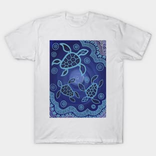 Aboriginal Art - Sea Turtles 3 T-Shirt